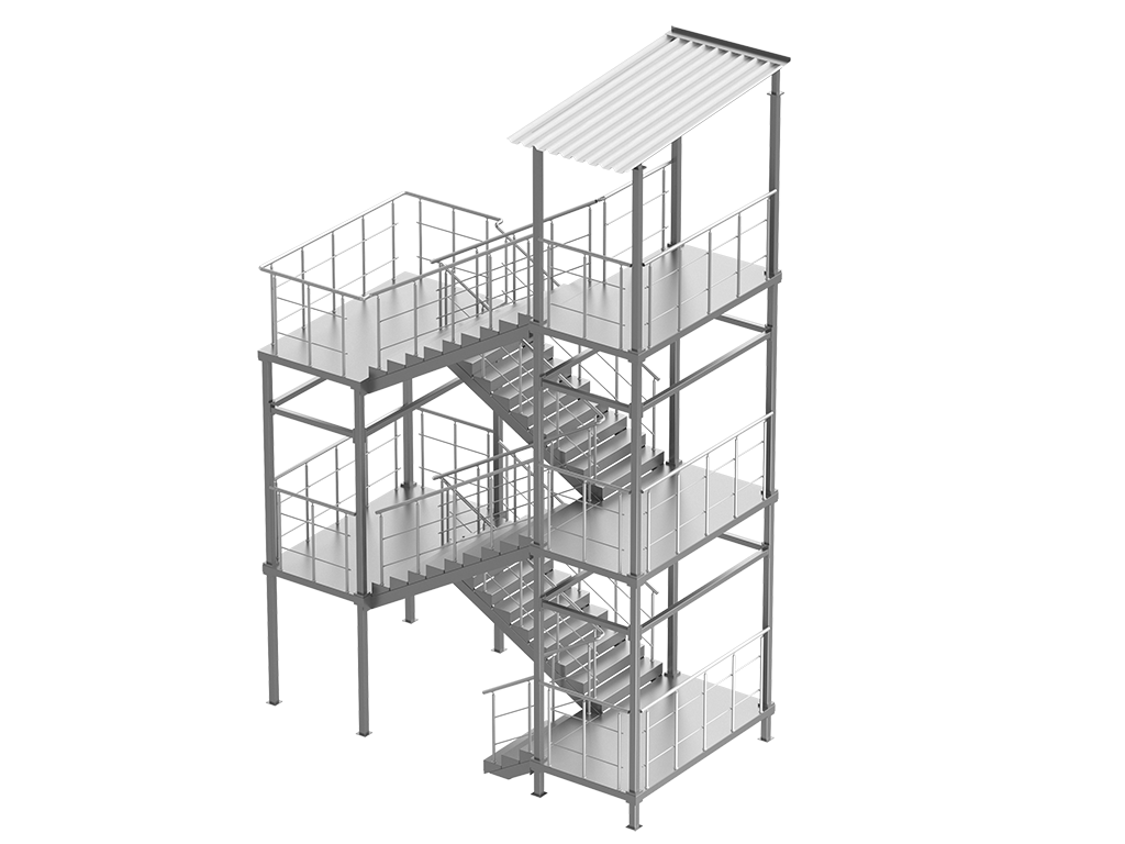 Конструкция внешних лестниц.